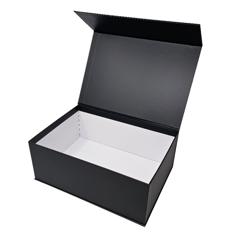 Wholesale Luxury Black Rectangular Rigid Magnetic Gift Box Set of 3