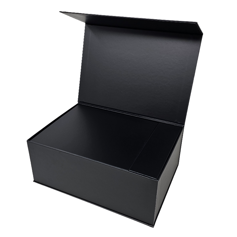 Wholesale Luxury Black Rectangular Rigid Magnetic Gift Box Set of 3