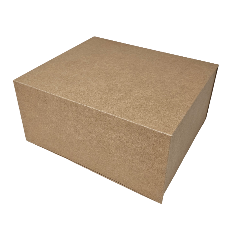 Wholesale Luxury Natural Kraft Rectangular Rigid Magnetic Gift Box Set of 3