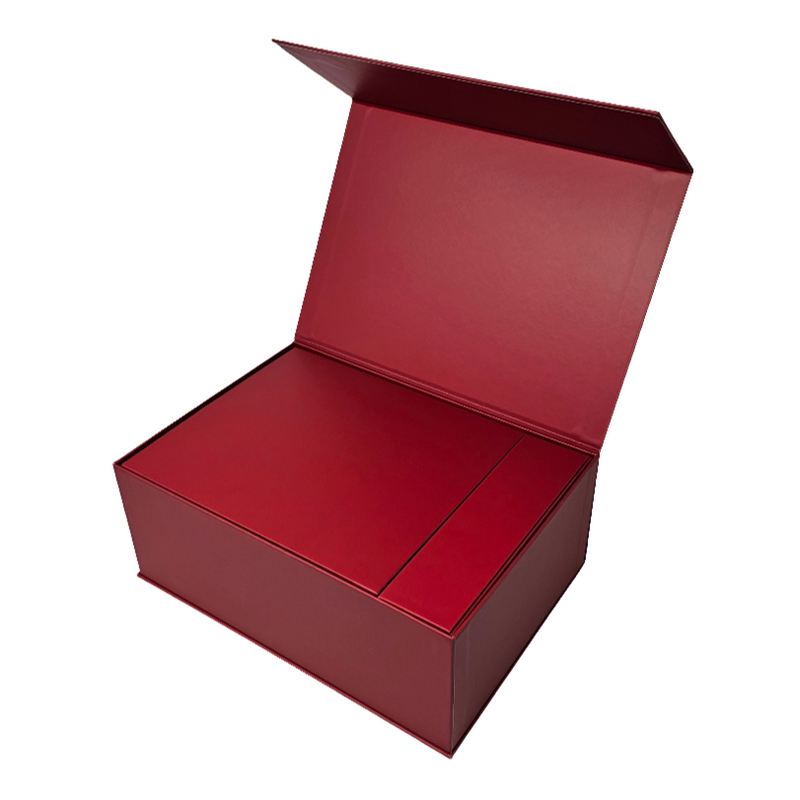 Wholesale Luxury Red Rectangular Rigid Magnetic Gift Box Set of 3