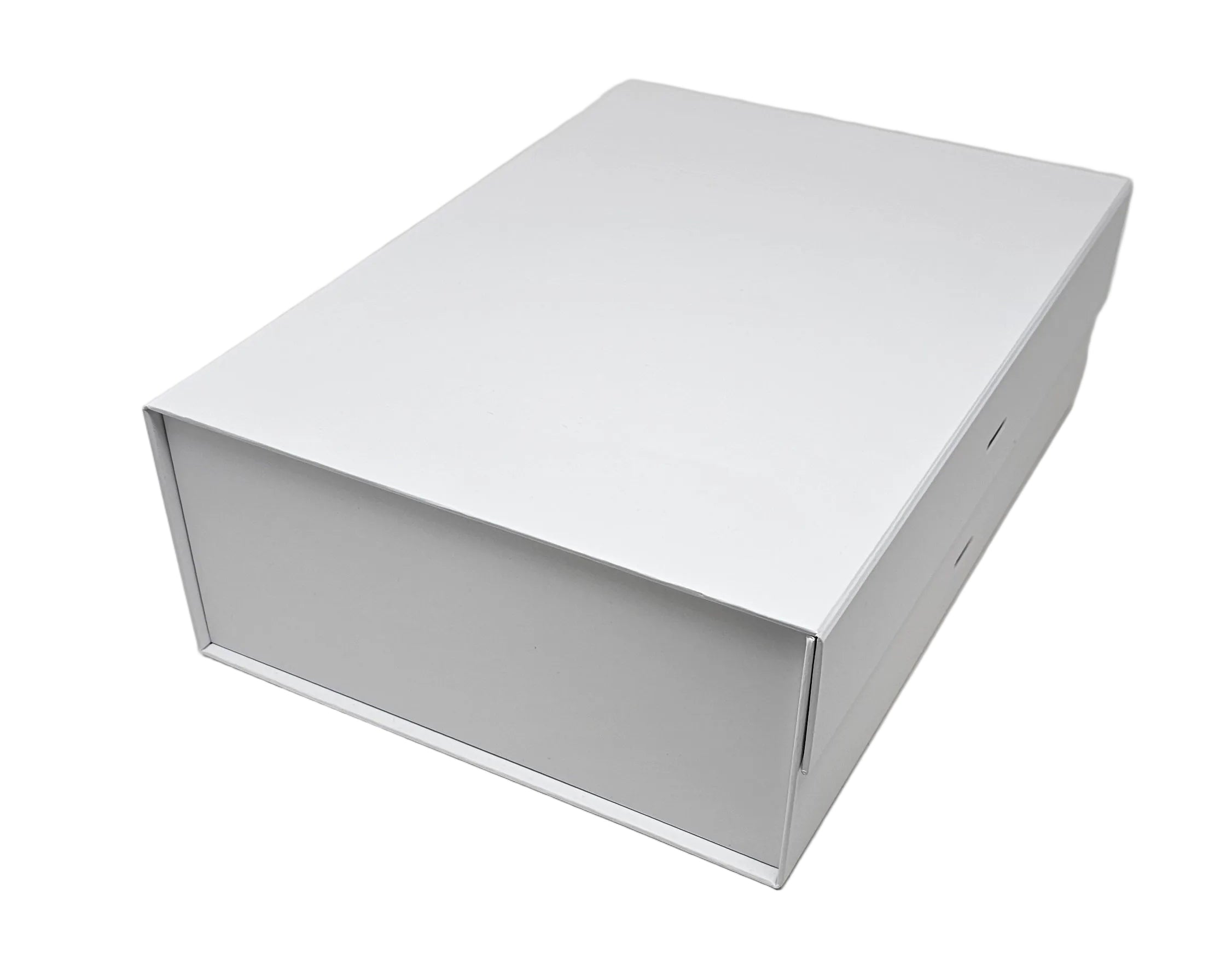 Wholesale A4 Size White Folding Magnetic Gift Box with Changeable Ribbon