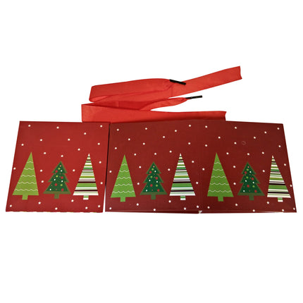 10 pcs/Fold-able Cardboard Christmas Gift Box With Ribbon - Ld Packagingmall