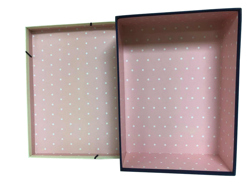 Rectangular Paper Gift Box with Bow