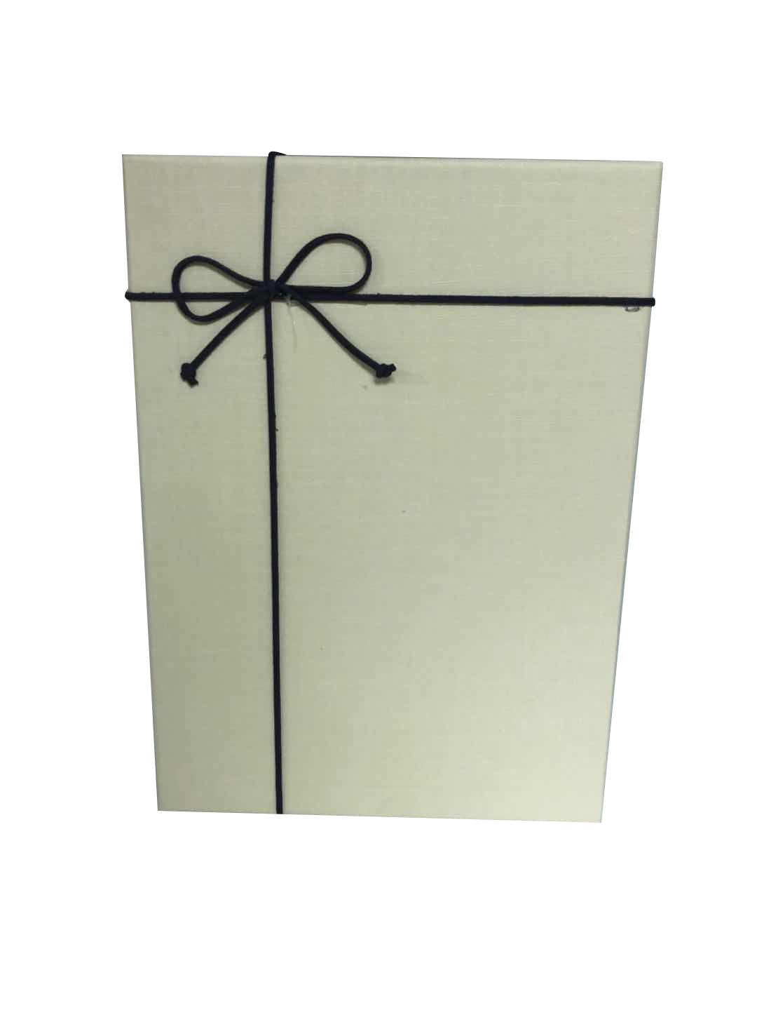 Rechteckige Geschenkbox aus Papier mit Schleife 