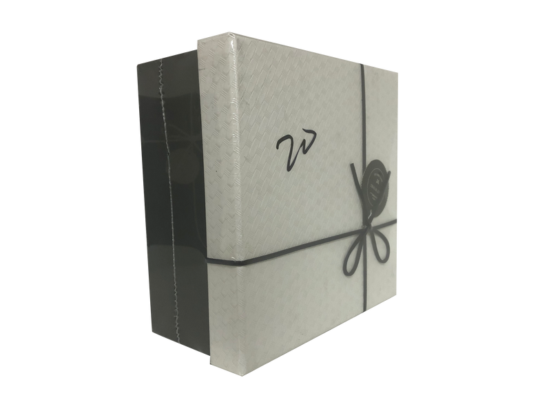 Square Paper Gift Box with Bow