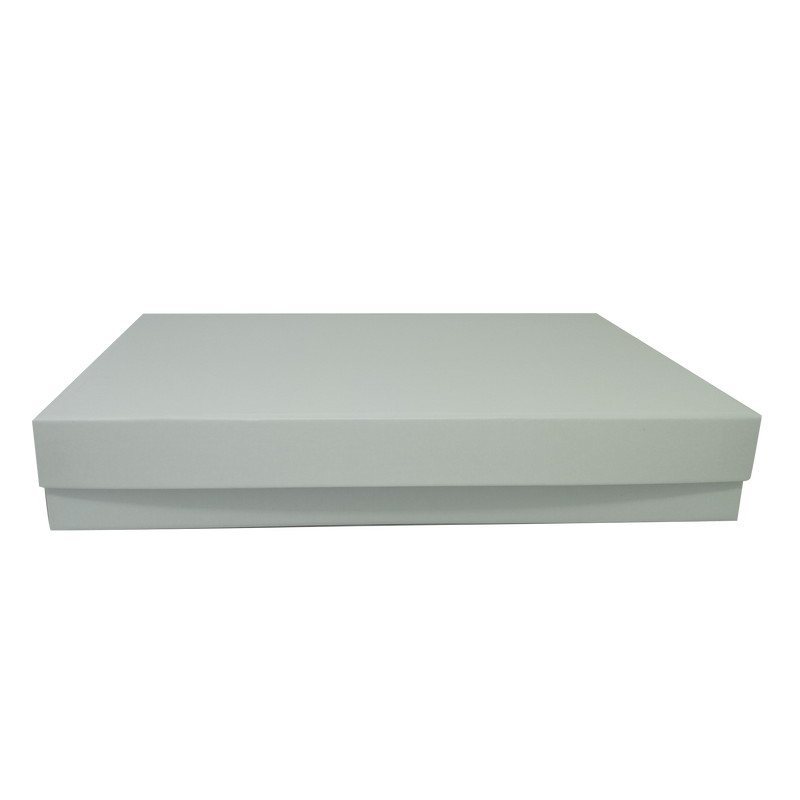 A4 Shallow White Rigid Gift Box with Lift Off Lid