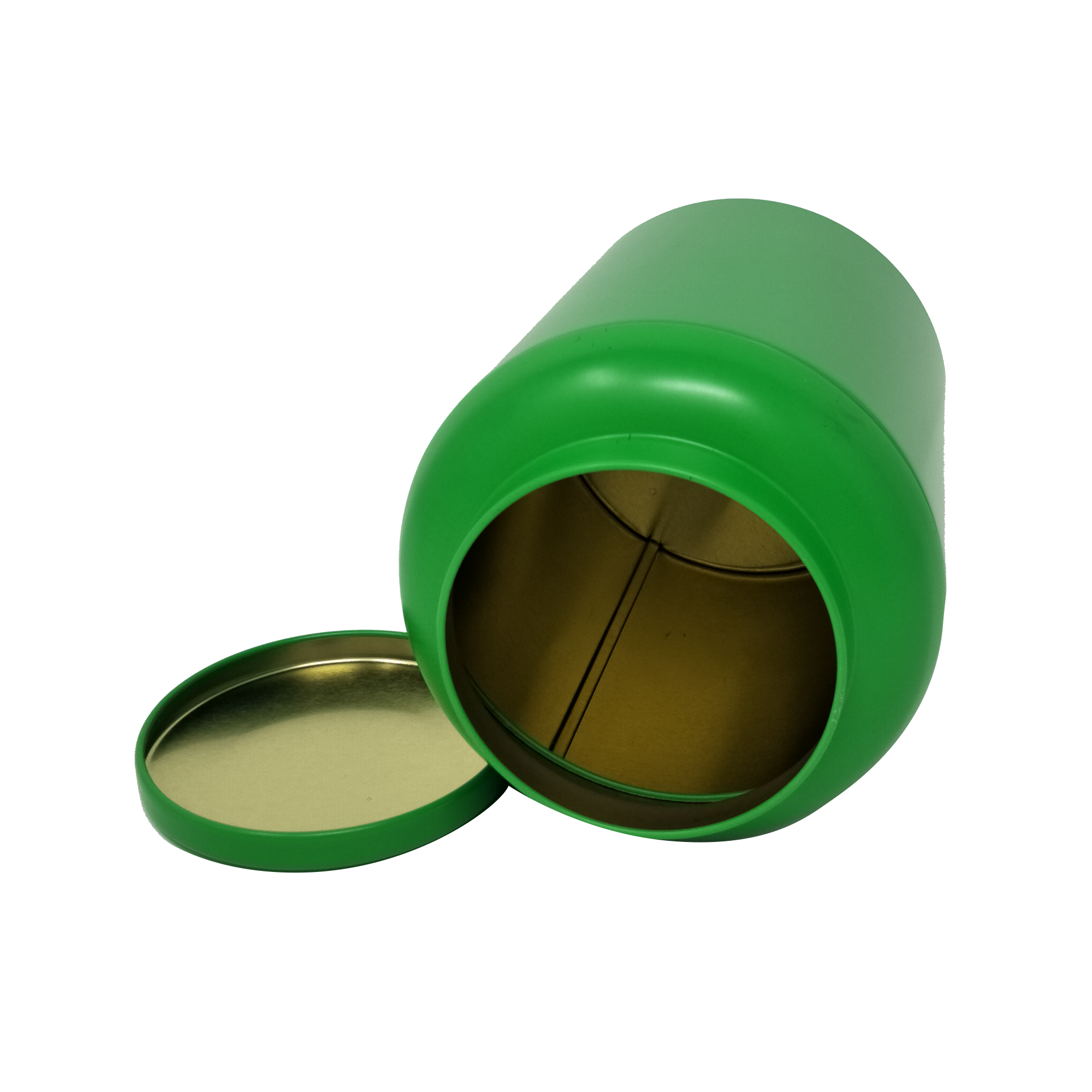 Stock Printed Round Tea Tin With Slip Lid