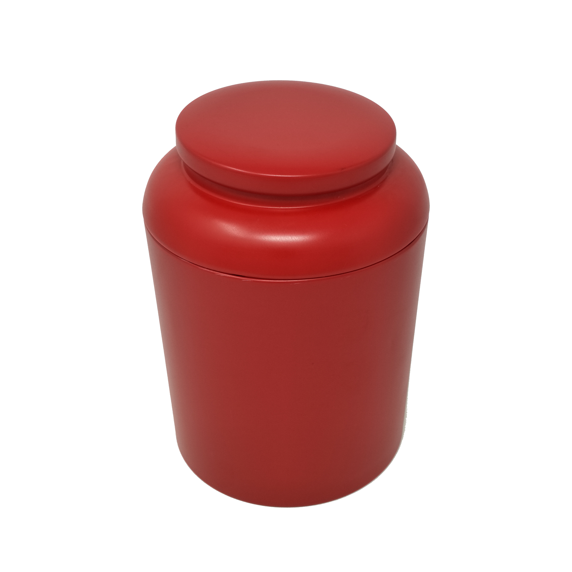 Stock Printed Round Tea Tin With Slip Lid