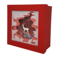 Papercraft Stag Christmas Square Gift Box Set
