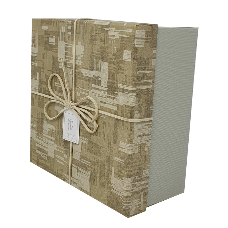 Brush Strokes Gift Box Set with Bow and Tag