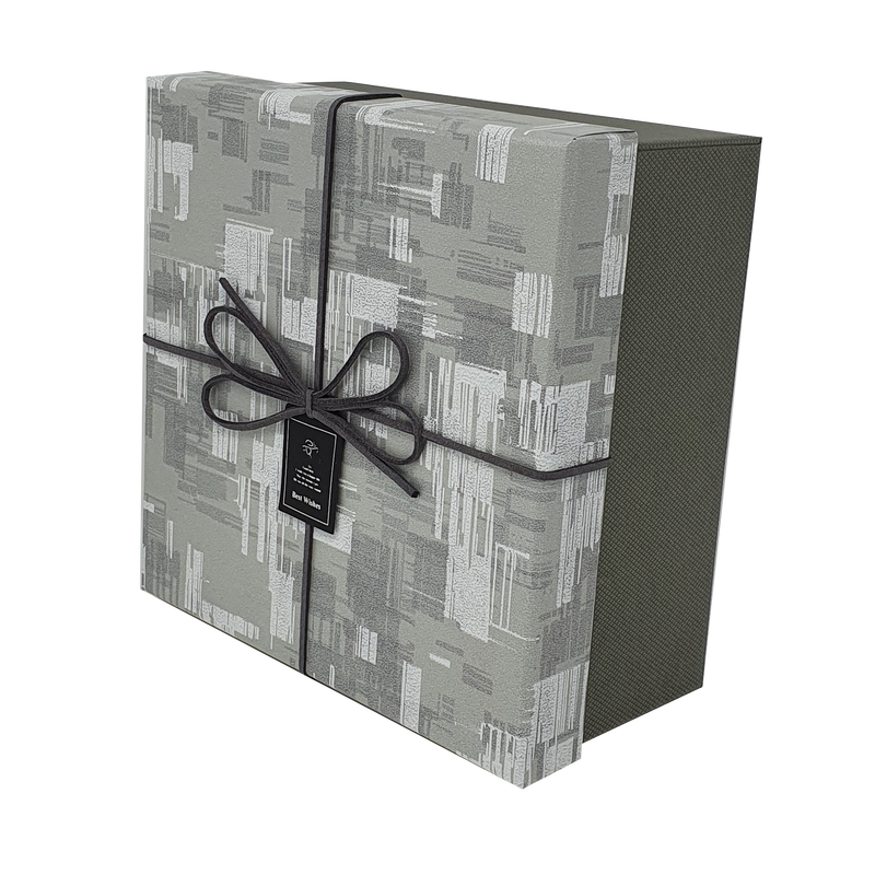 Brush Strokes Gift Box Set with Bow and Tag