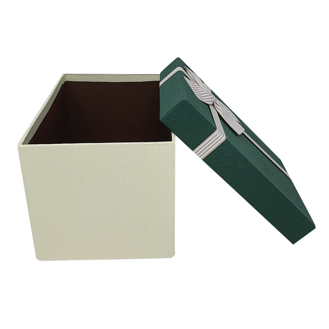 Wholesale Luxury Green Deep Rigid Gift Box with Bow