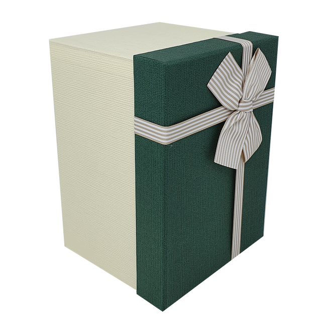 Wholesale Luxury Green Deep Rigid Gift Box with Bow