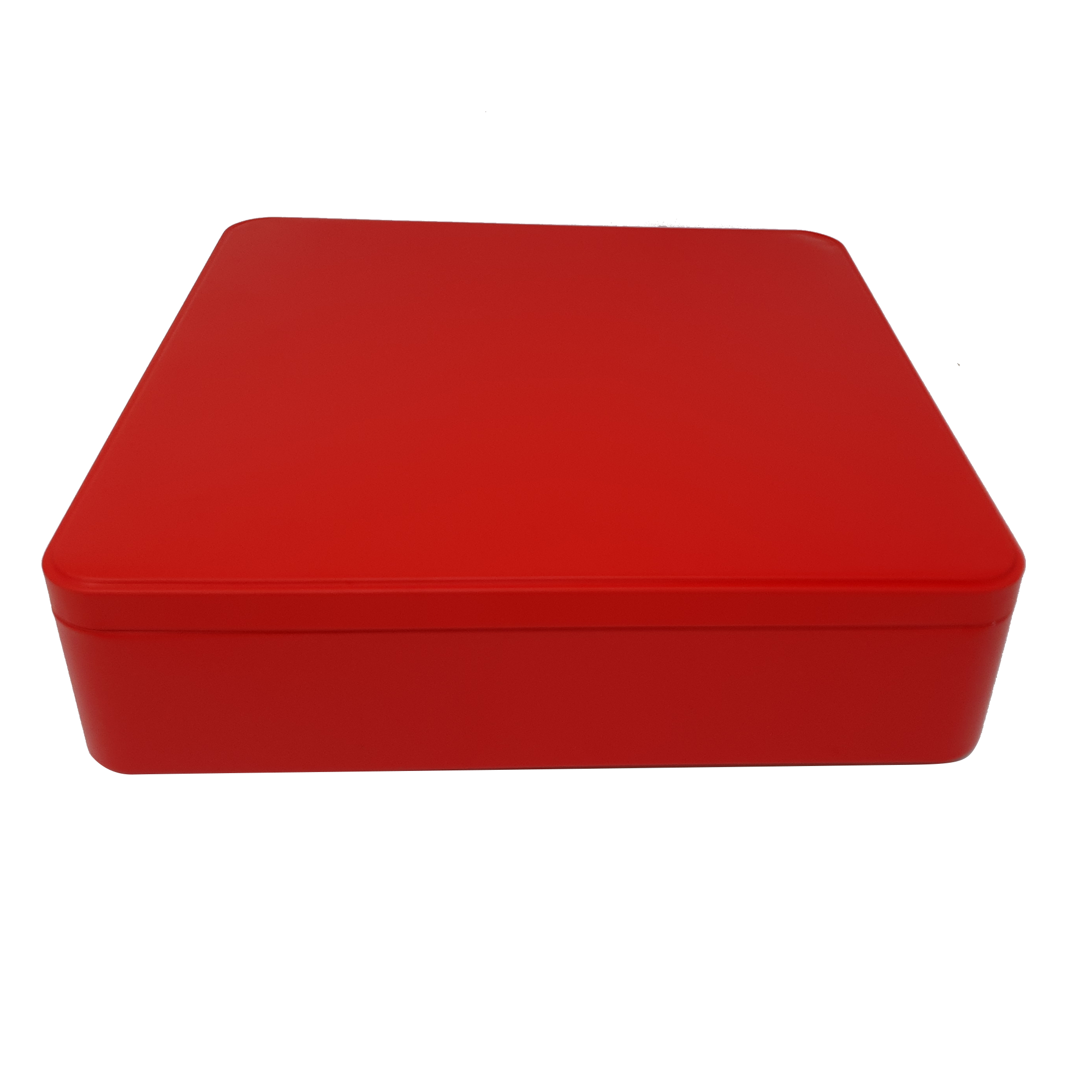 Printed Large Square Gift Tin Box With Solid Lid/ L235 x W235 x H65(mm)