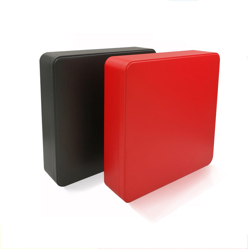 Bedruckte große quadratische Geschenkdose mit festem Deckel/L235 x B235 x H65 (mm) 