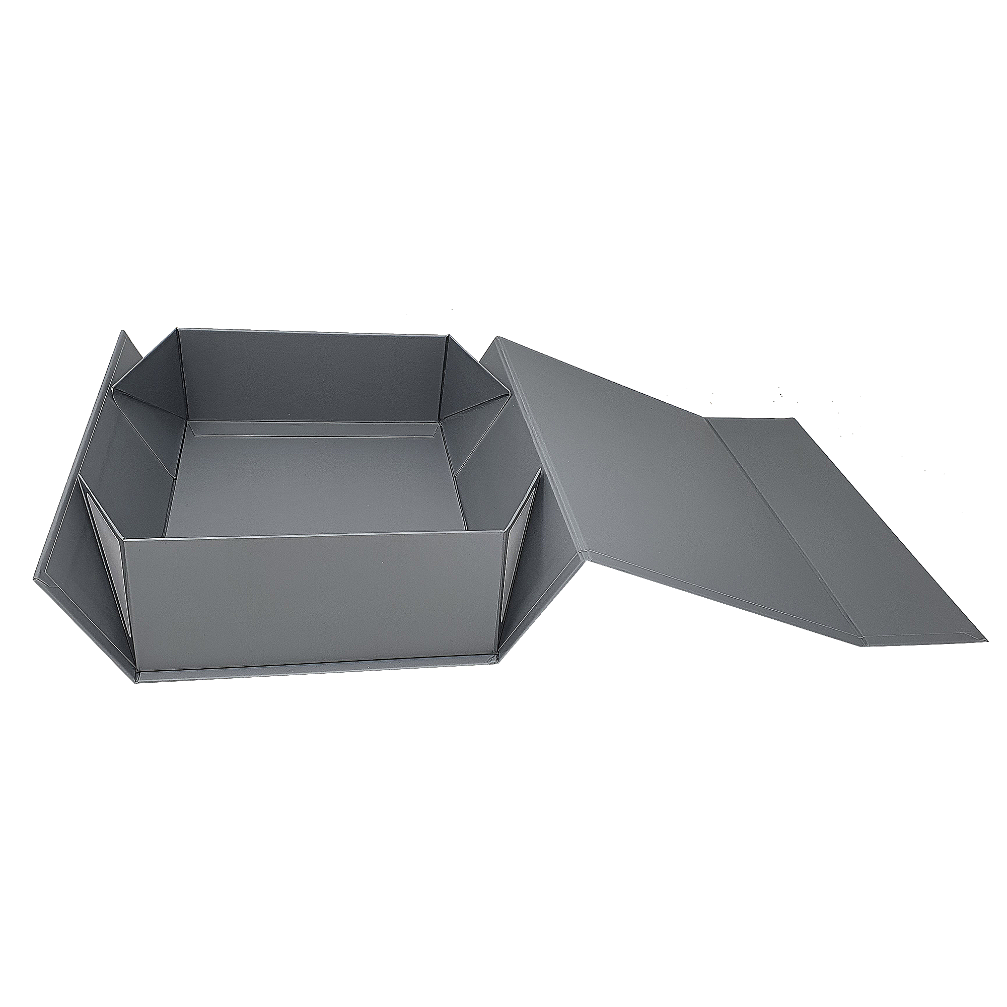 Wholesale A4 Size Silver Grey Folding Magnetic Gift Box