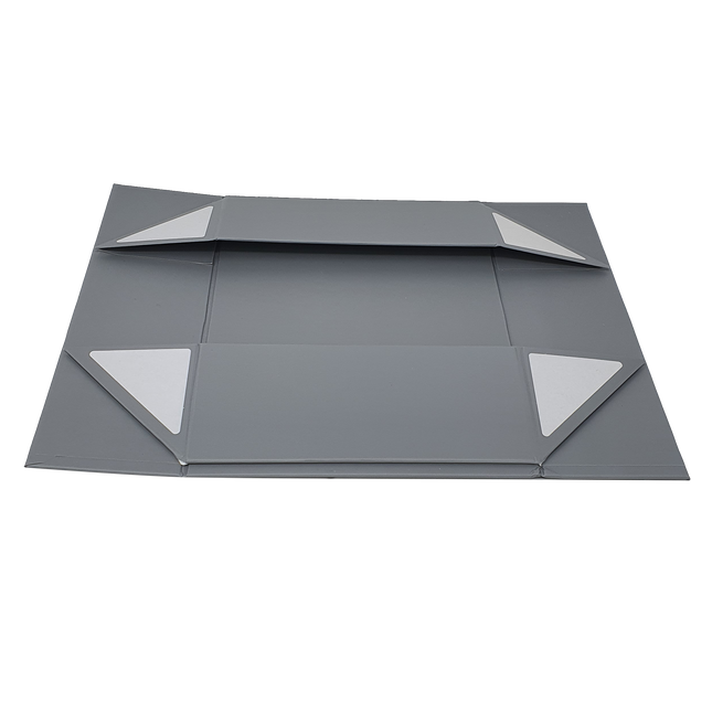 Wholesale A4 Size Silver Grey Folding Magnetic Gift Box