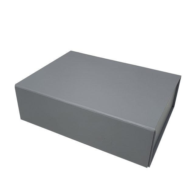 Wholesale A4 Size Silver Grey Folding Magnetic Gift Box