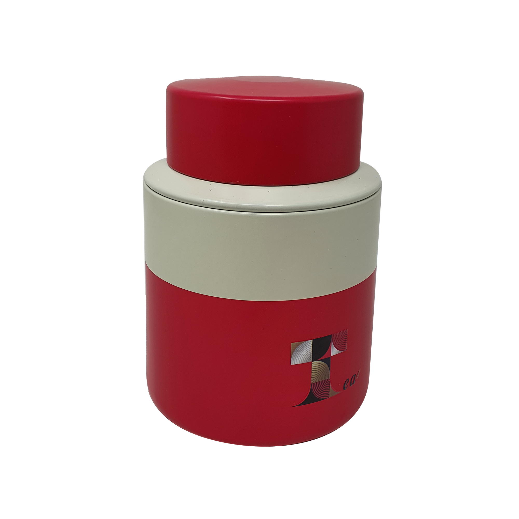 Tea Printed Storage Tin/ D105(mm) x H140(mm)