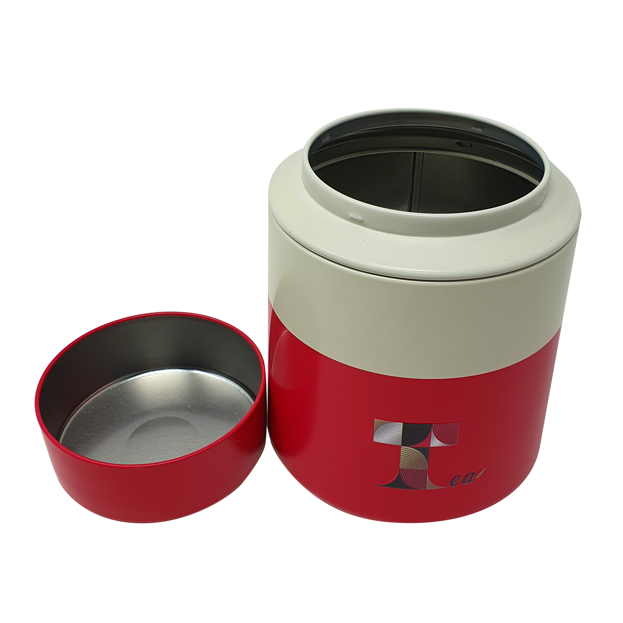 Tea Printed Storage Tin/ D105(mm) x H140(mm)