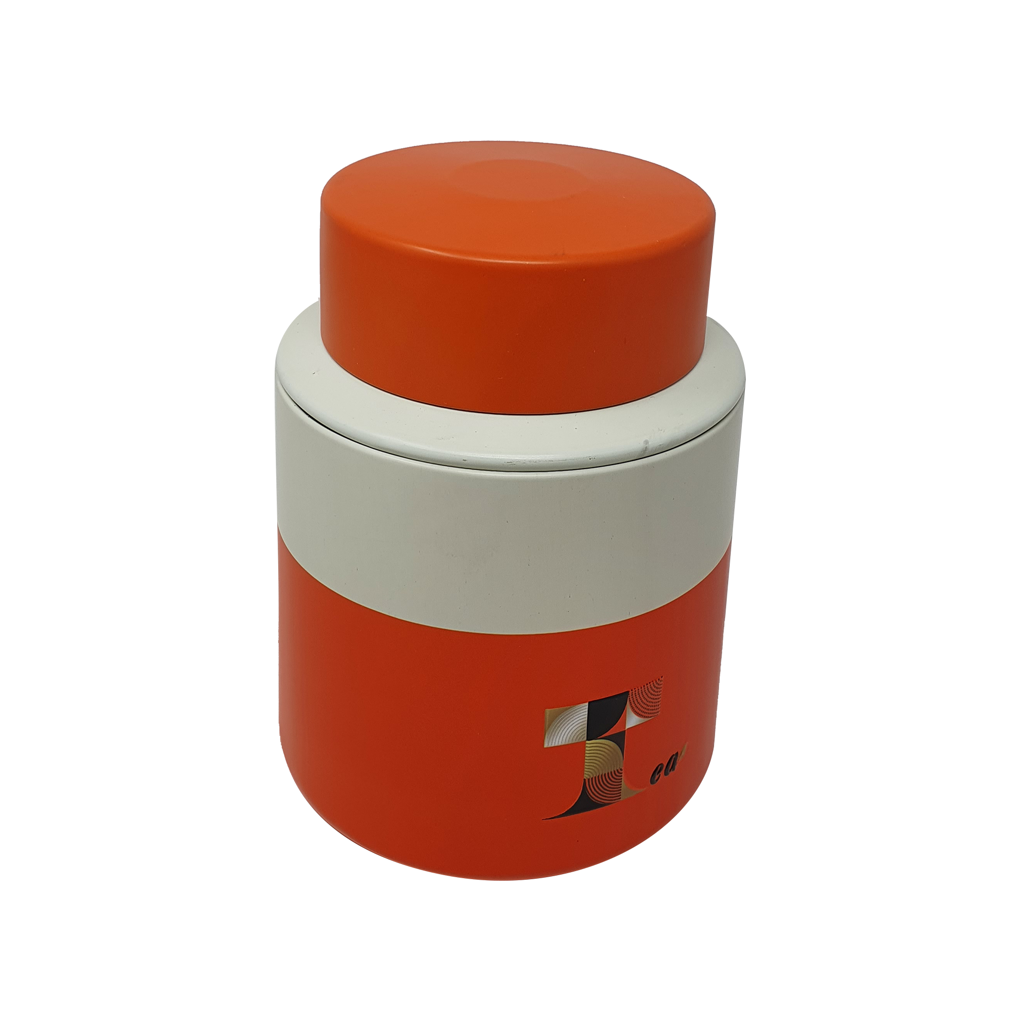 Tea Printed Storage Tin/ D105(mm) x H140(mm)