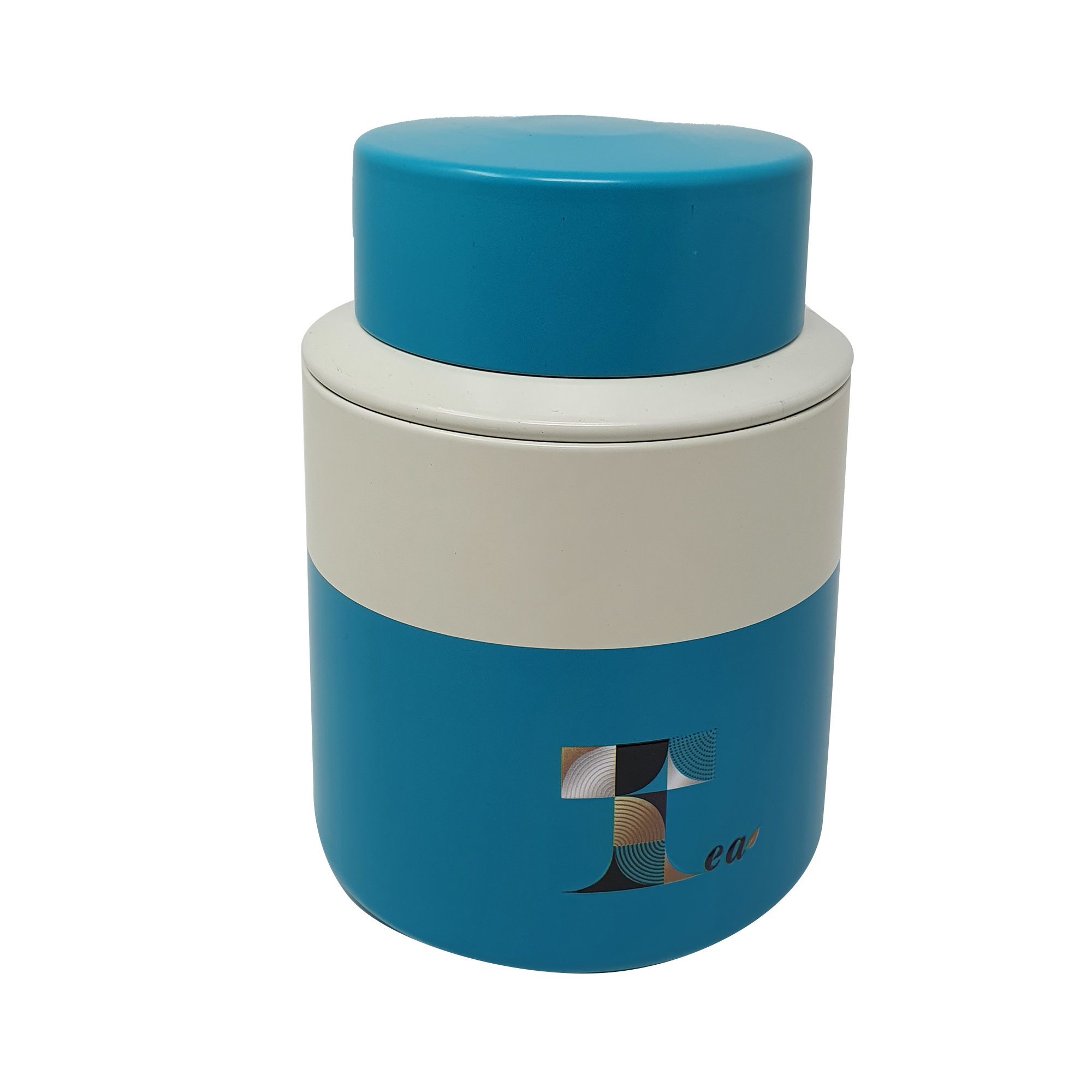 Tea Printed Storage Tin/ D105(mm) x H140(mm)