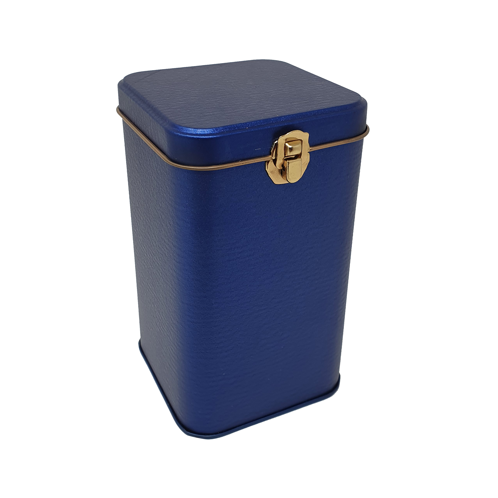 Square Storage Tin With Lock/ L100(mm) x W100(mm) x H190(mm)