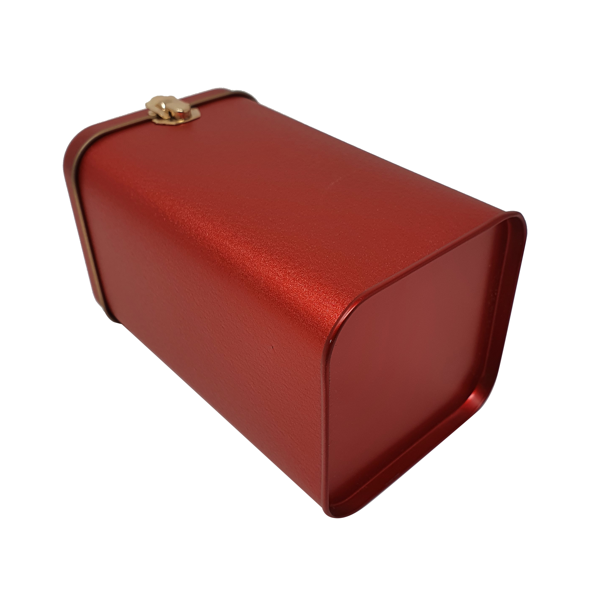 Square Storage Tin With Lock/ L100(mm) x W100(mm) x H190(mm)