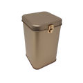 Square Storage Tin With Lock/ L100(mm) x W100(mm) x H190(mm)