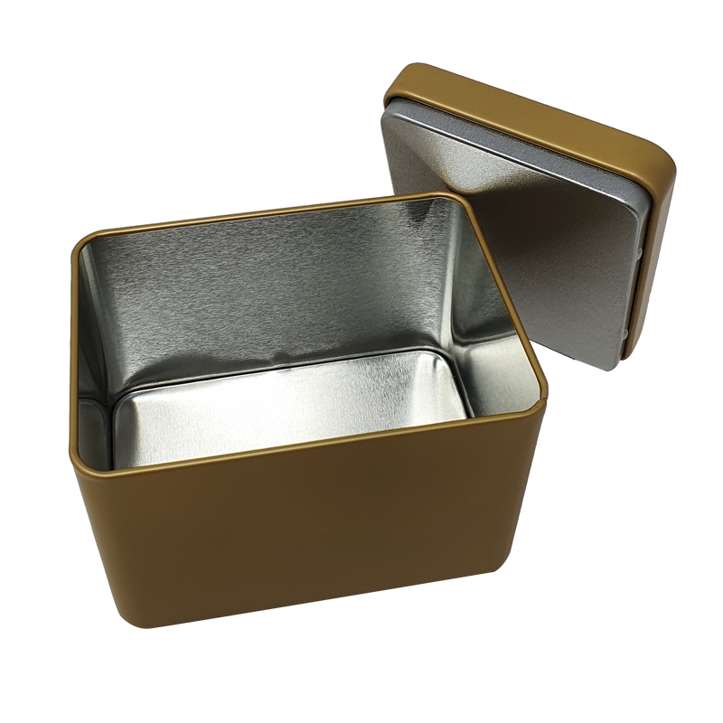 Rectangular Storage Tin with Solid Lid/ L105(mm) x W75(mm) x H80(mm)