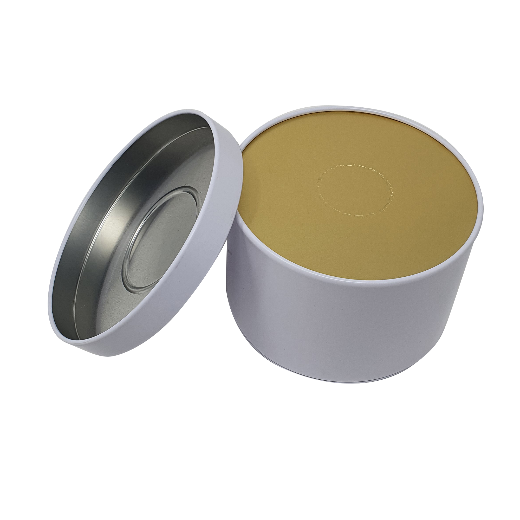 Runde Teedose mit luftdichtem Verschluss