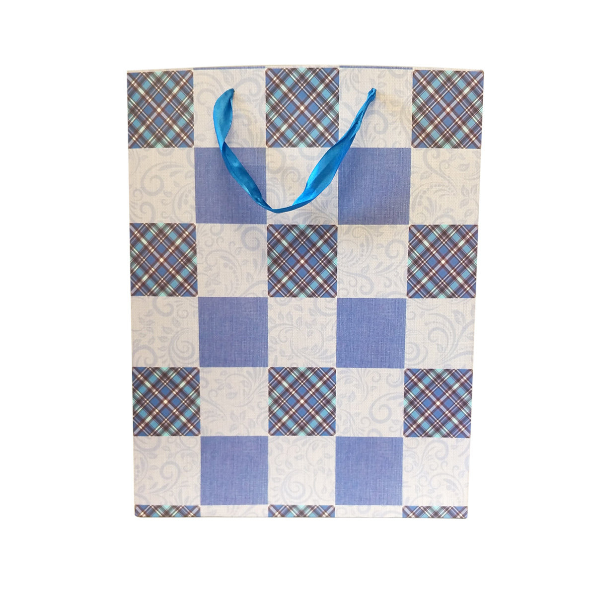 Checkered Print Gift Carrier Bag - Ld Packagingmall