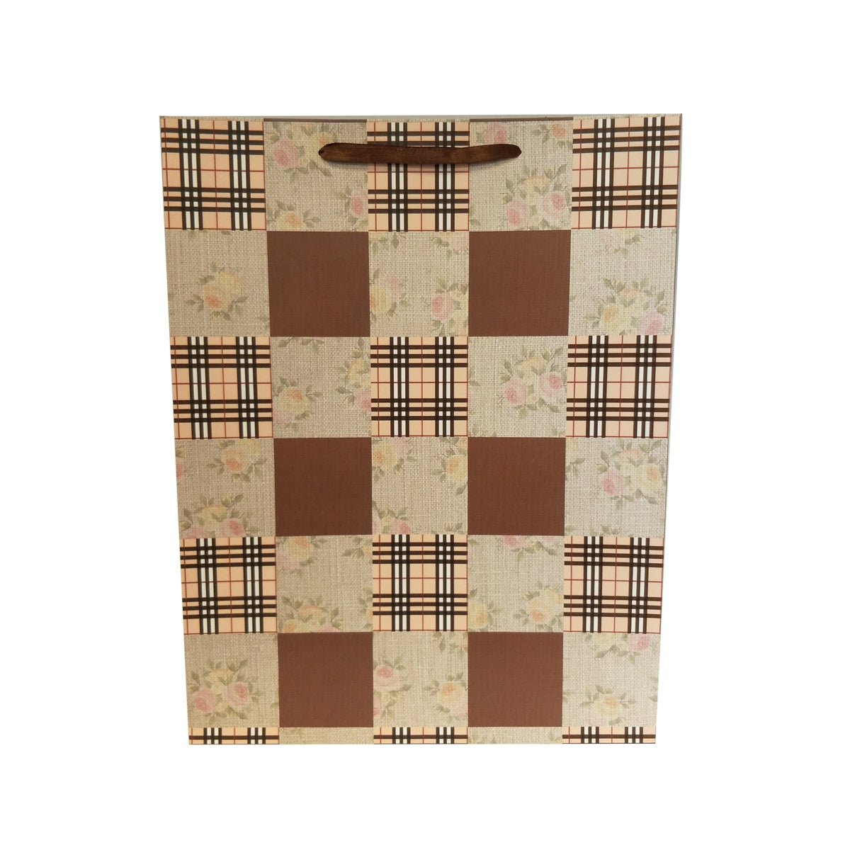 Checkered Print Gift Carrier Bag - Ld Packagingmall