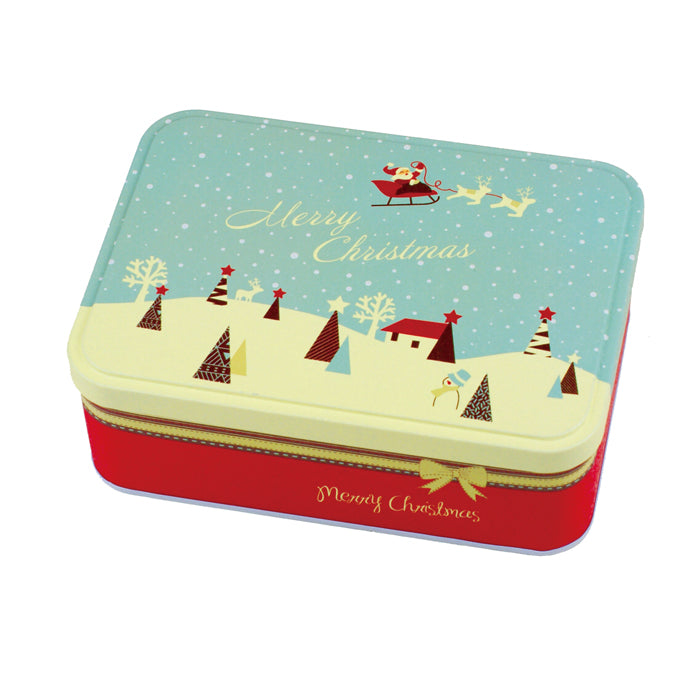 Rectangular Step Lid Christmas Gifts Storage Tin - Ld Packagingmall