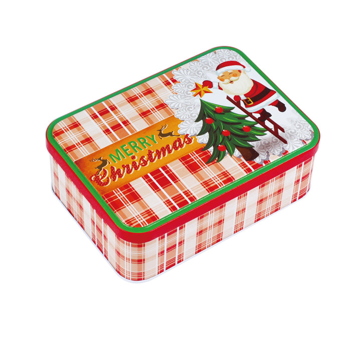 Rectangular Step Lid Christmas Gifts Storage Tin - Ld Packagingmall
