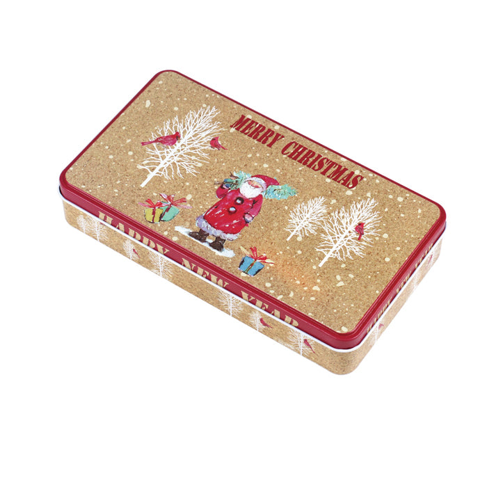 Rectangular Step Lid Christmas Gifts Storage Tin - Ld Packagingmall