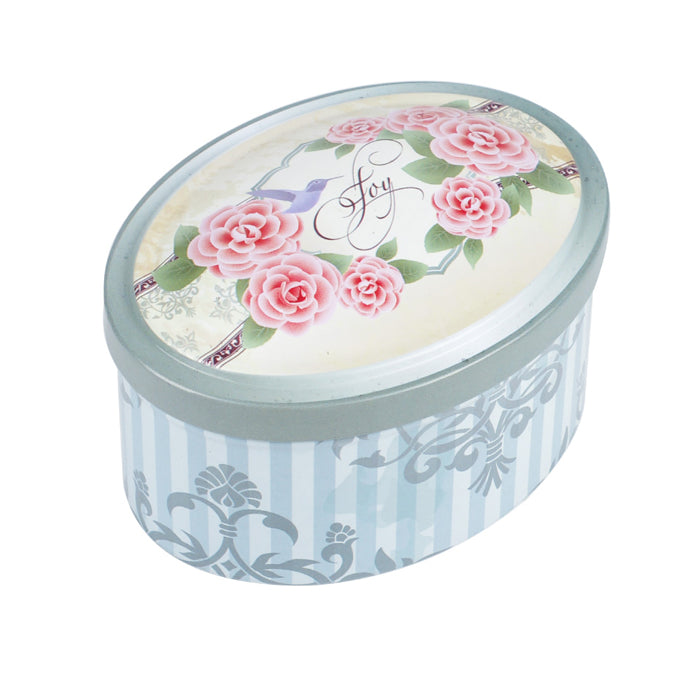 Oval Step Lid Storage Tin - Ld Packagingmall