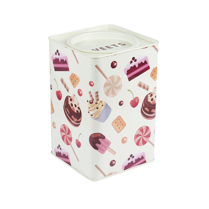 Square Lever Lid Storage Tin - Ld Packagingmall