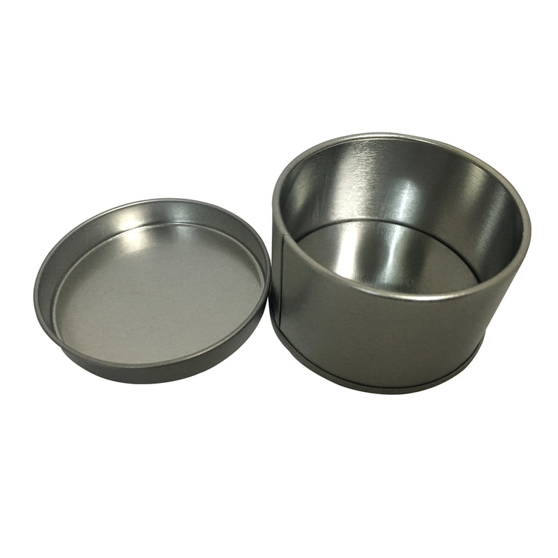 100pcs Round Tin Box With Solid/Window Lid/ Dia65mm x H40mm