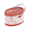 Oval Slip Lid Storage Tin with Handle - Ld Packagingmall