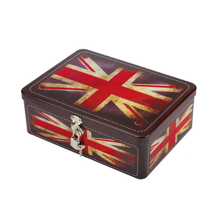Rectangular Solid Lid  Storage Tin with Lock - Ld Packagingmall