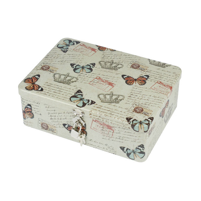 Rectangular Solid Lid  Storage Tin with Lock - Ld Packagingmall