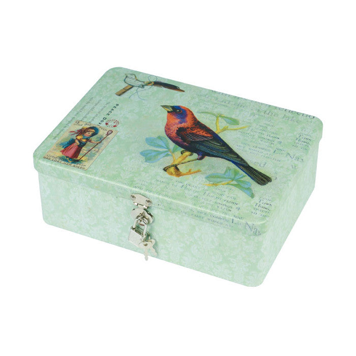 Rectangular Solid Lid  Storage Tin with Lock - Ld Packagingmall