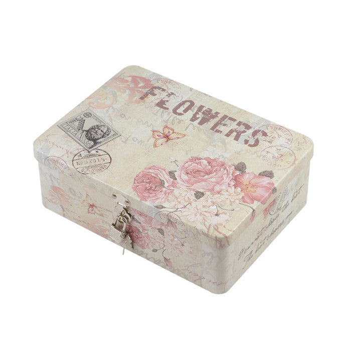 Rectangular Solid Lid  Storage Tin with Lock - Ld Packagingmall