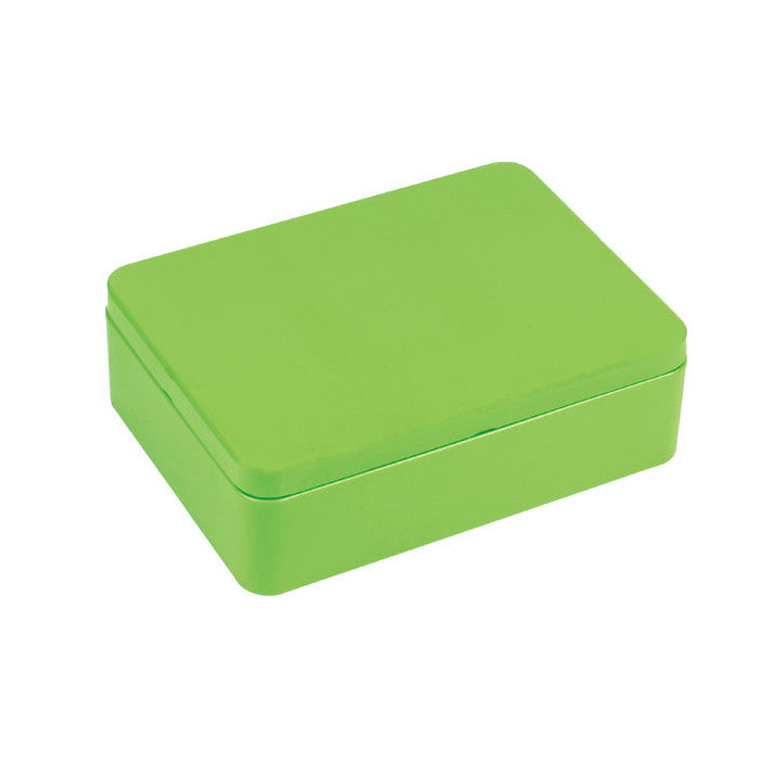 Rectangular Solid Lid Storage Tin with Inside Print