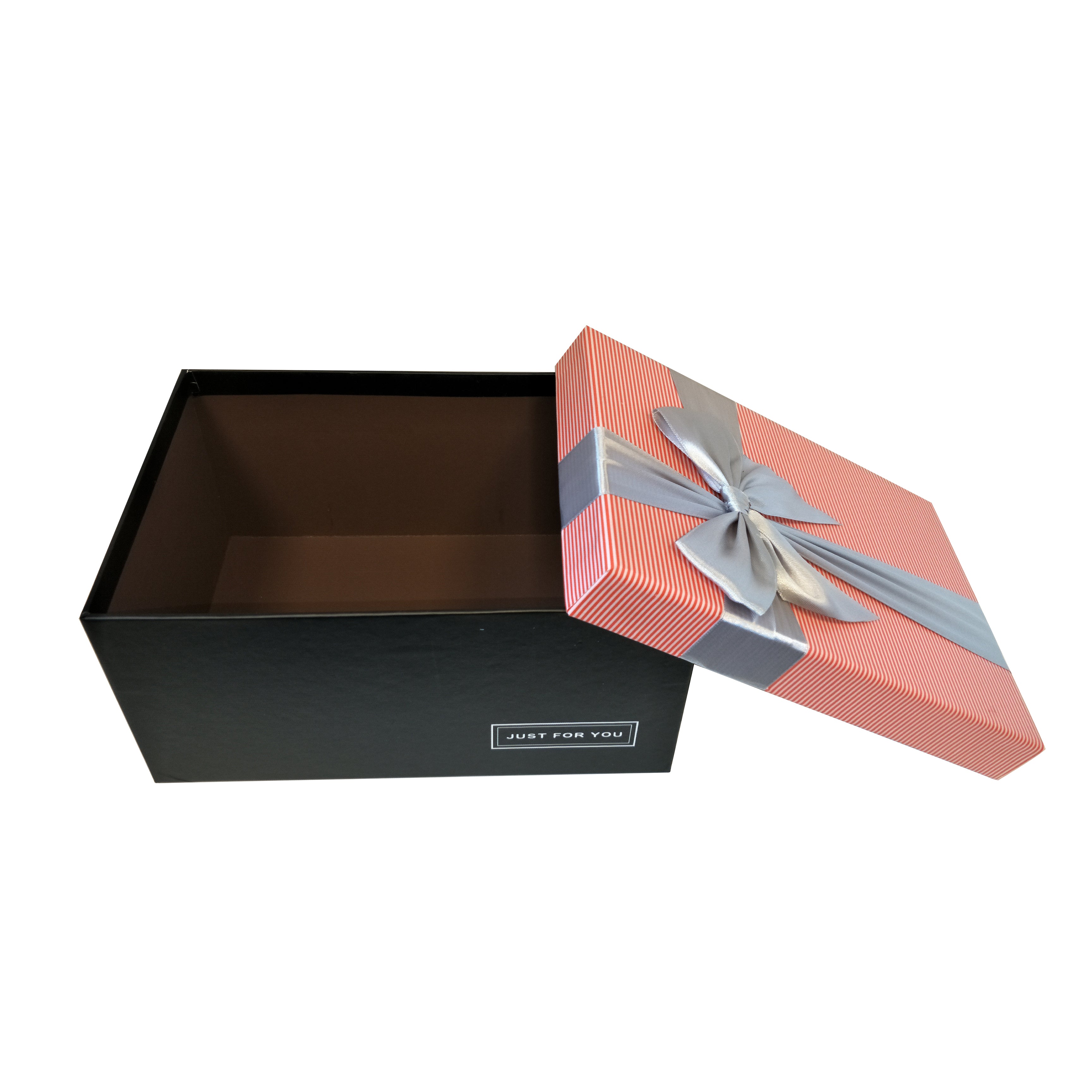 Luxury Nested Rigid Rectangular Gift Box With Lift Off Lid And Ribbon & Bow- Set Of 3 - Ld Packagingmall