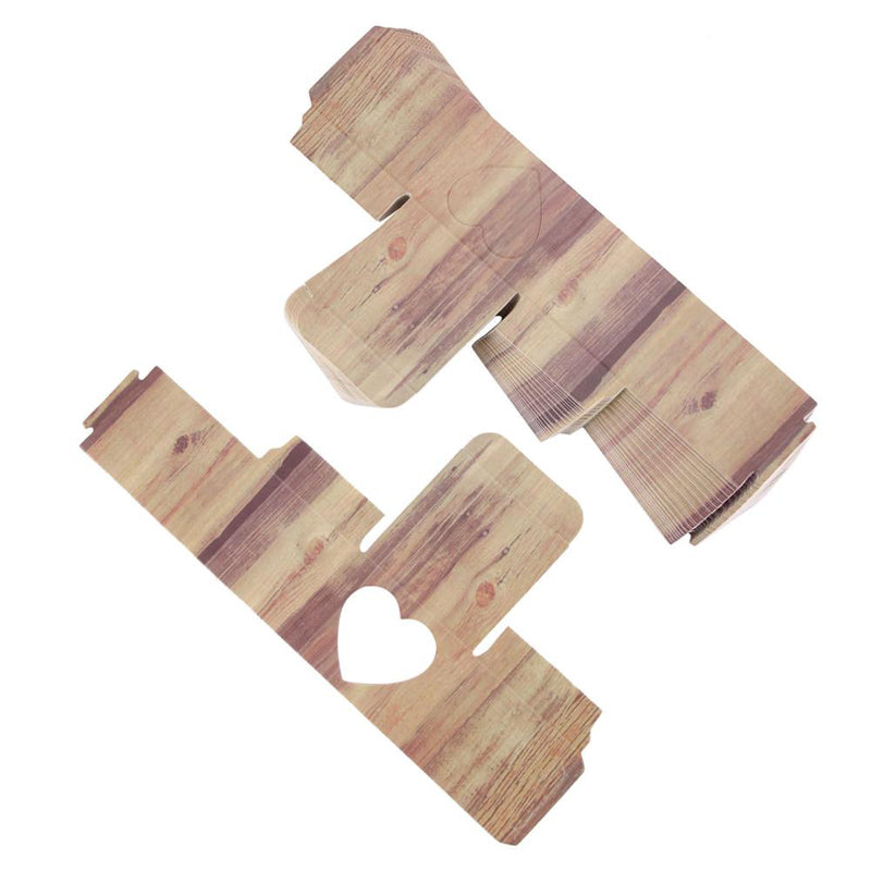 10PCS/Handmade Kraft Paper Gift Box with Heart Shape - Ld Packagingmall
