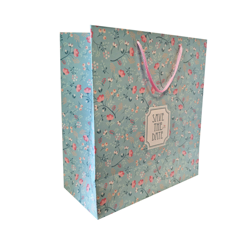 Flower Print Carrier Bag - Ld Packagingmall