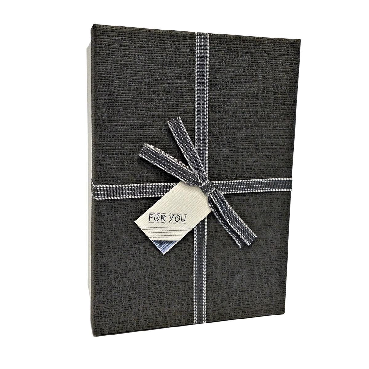Luxury Rigid Rectangular Gift box with Bow and Tag - Ld Packagingmall