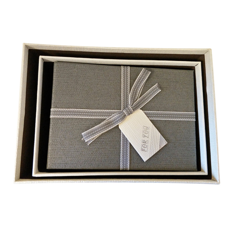 Luxury Rigid Rectangular Gift box with Bow and Tag - Ld Packagingmall